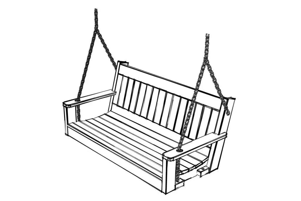 DIY Outdoor Swing Bench Plans (PDF File Download Only) | Porch Swing Woodworking Plans | Step-by-Step Guide | Patio Swing Bench DIY