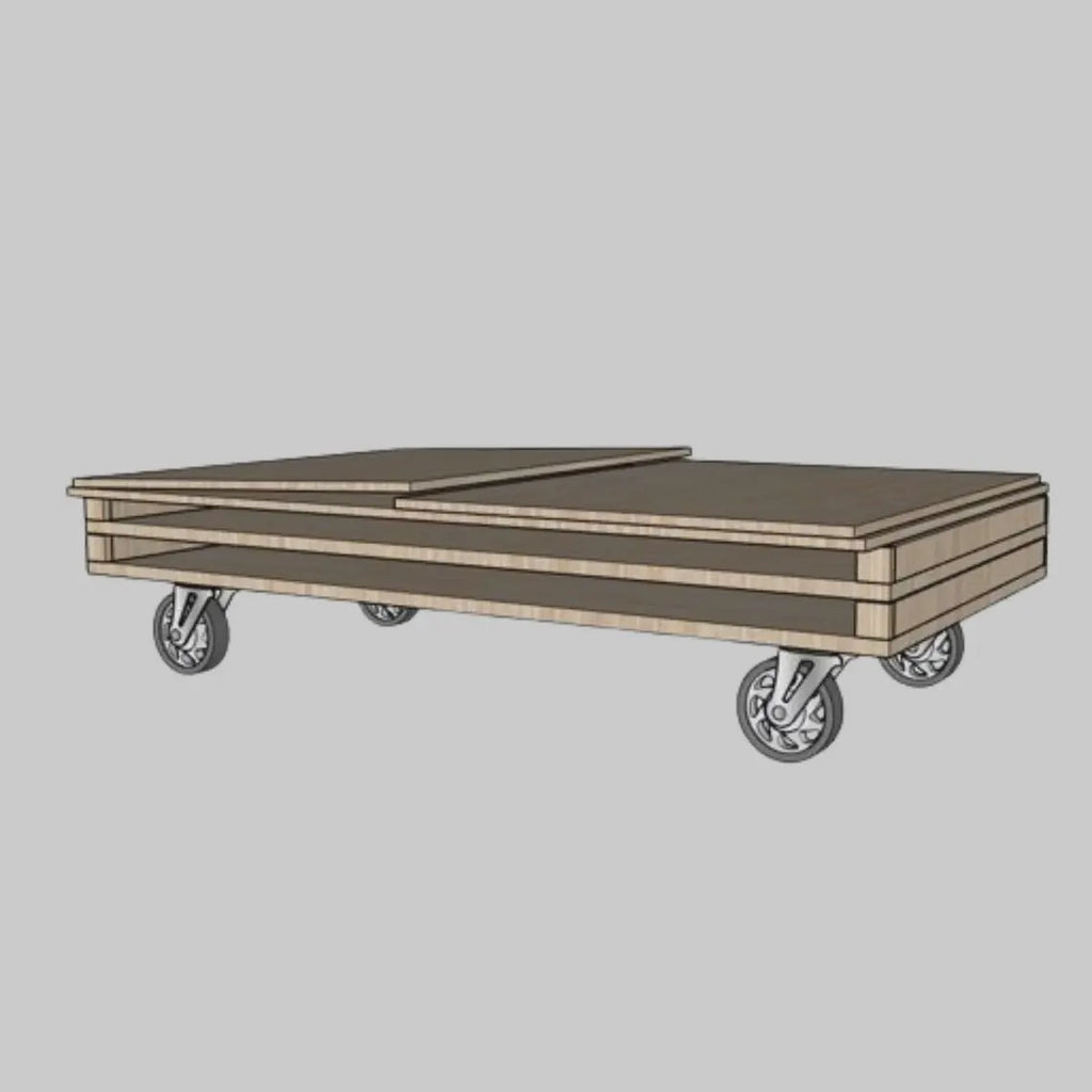 DIY Collapsible Charcuterie Cart Plans: Mobile Bar Cart (PDF)