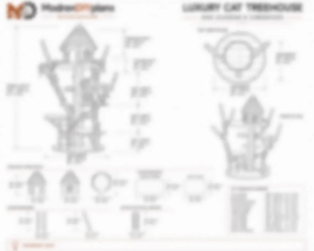 DIY Wooden Cat Tree Tower, Multi-Level Perches, Sisal Scratching Posts, Modern Pet Furniture
